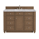 James Martin Bristol 48" Single Bathroom Vanity, Saddle Brown