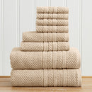 100% Cotton Checkered Jacquard Bath Towel Set - Giuliana Collection by Great Bay Home