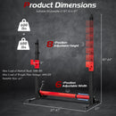 Adjustable Squat Rack Stand for Home Gym Fitness by LJGDeals