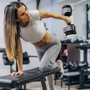 5-in-1 Weight Adjustable Dumbbell with Anti-Slip Fast Adjust Turning Handle by LJGDeals