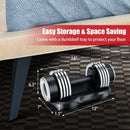 5-in-1 Weight Adjustable Dumbbell with Anti-Slip Fast Adjust Turning Handle by LJGDeals