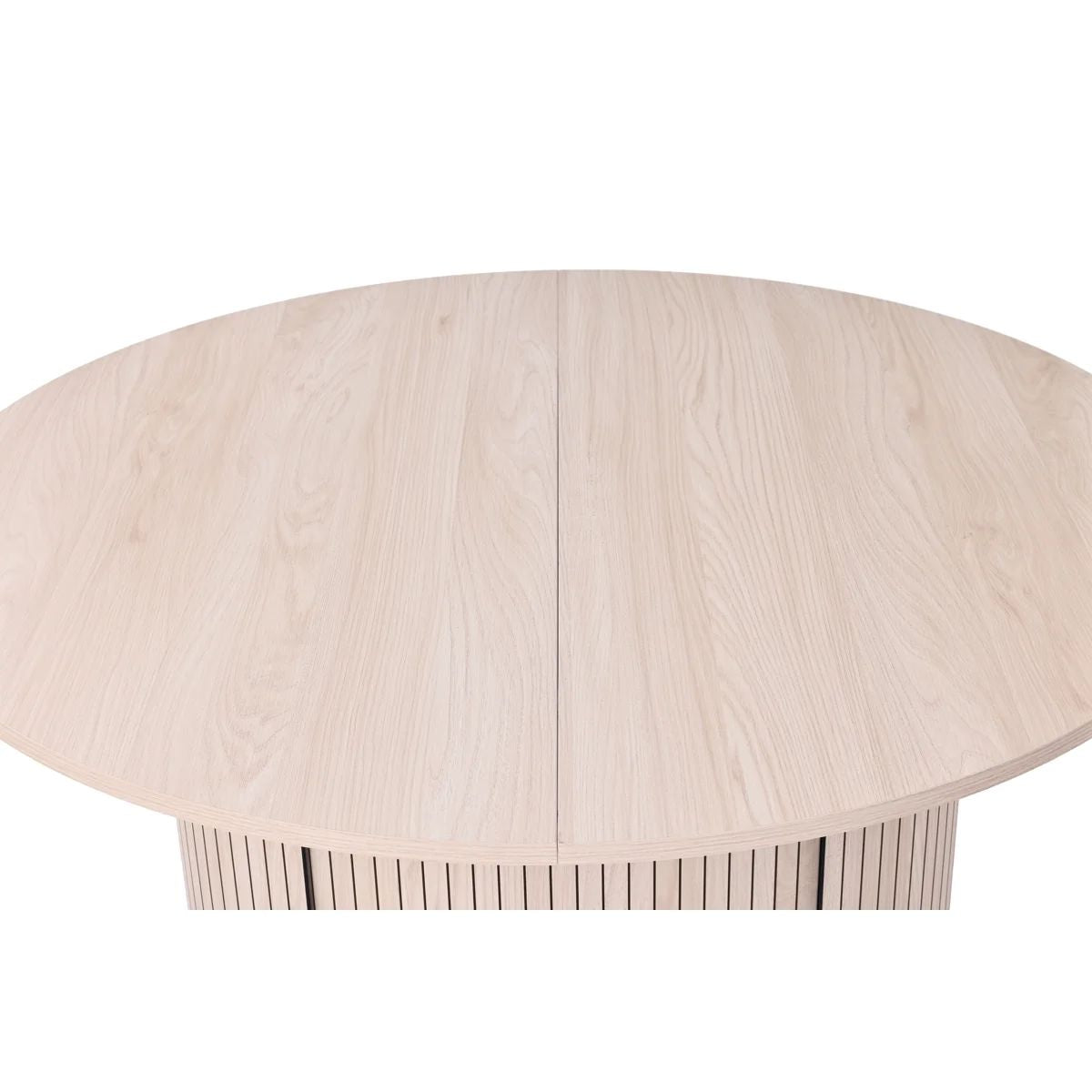 Extendable Round Dining Table with Hidden Storage Base - Wood, photo 6 of 8