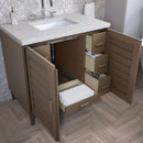 James Martin Portland 36" Single Bathroom Vanity, Whitewashed Walnut