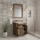 James Martin Bristol 30" Single Bathroom Vanity, Saddle Brown