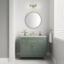 James Martin Chicago 36" Single Bathroom Vanity, Smokey Celadon