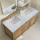 James Martin Lorelai 60" Double Bathroom Vanity, Light Natural Oak