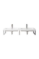 James Martin Boston 18" Floating Wall Bracket, Brushed Nickel