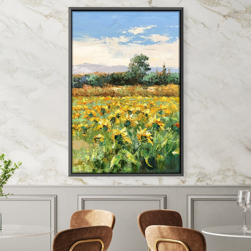 Field of Flowers Oil Painting