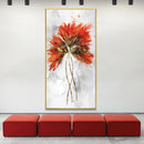 Fiery Petal Canvas