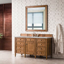 James Martin Brittany 60" Single Bathroom Vanity, Saddle Brown