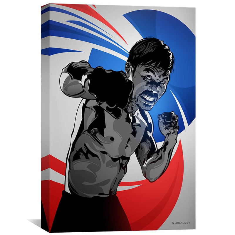 Fighter Manny Pacquiao Canvas