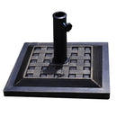 17.5 Inch Heavy Duty Square Umbrella Base Stand of 30 lbs for Outdoor by LJGDeals