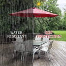 9 Feet Patio Outdoor Market Umbrella with Aluminum Pole without Weight Base by LJGDeals
