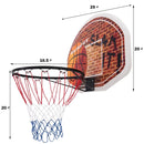 Wall Mounted Fan Backboard with Basketball Hoop and 2 Nets by LJGDeals
