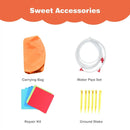 Inflatable Water Slide Bounce House with Climbing Wall and Jumper without Blower by LJGDeals