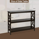 3-Tier Console X-Design Sofa Side Accent Table by LJGDeals