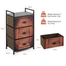 Industrial 3-Layers Fabric Dresser with Fabric Drawers and Steel Frame by LJGDeals
