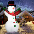6 Feet Inflatable Christmas Snowman with LED Lights Blow Up Outdoor Yard Decoration by LJGDeals