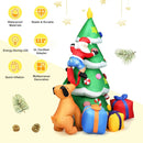 7 Feet Inflatable Christmas Tree Santa Decor with LED Lights by LJGDeals