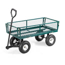 Heavy Duty Garden Utility Cart Wagon Wheelbarrow by LJGDeals