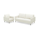 Modern Loveseat with Comfy Backrest Cushions by DirectDeals