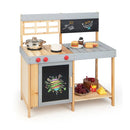 Outdoor Kid's Mud Kitchen Set with Detachable Water Box for Toddlers Over 3 by LJGDeals