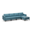 Modular L-shaped Sectional Sofa with Reversible Ottoman and 2 USB Ports by LJGDeals