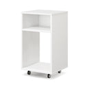 Mobile File Cabinet Wooden Printer Stand Vertical Storage Organizer-White by LJGDeals