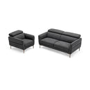 Modern Couched Sofa set with Adjustable Headrest by LJGDeals