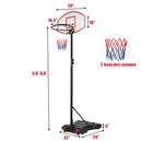 Adjustable Basketball Hoop System Stand with Wheels by LJGDeals