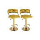 Swivel Barstool with Woven Back Set of 2 for Kitchen Island Cafe by LJGDeals