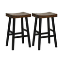 24 Inch Solid Wood Saddle-Seat with Curved Seat Surface and Comfortable Footrests by LJGDeals
