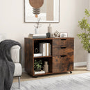 3-Drawer File Cabinet with Adjustable Shelf and Wheels for Letter by LJGDeals