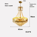 GobekUsa Crystal LED Ceiling Chandelier for Dinning Room
