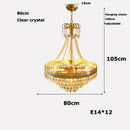 GobekUsa Crystal LED Ceiling Chandelier for Dinning Room