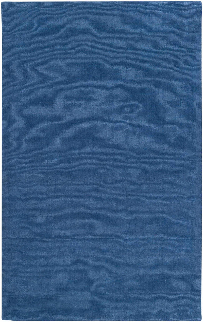 Brockton Solid Blue Wool Rug