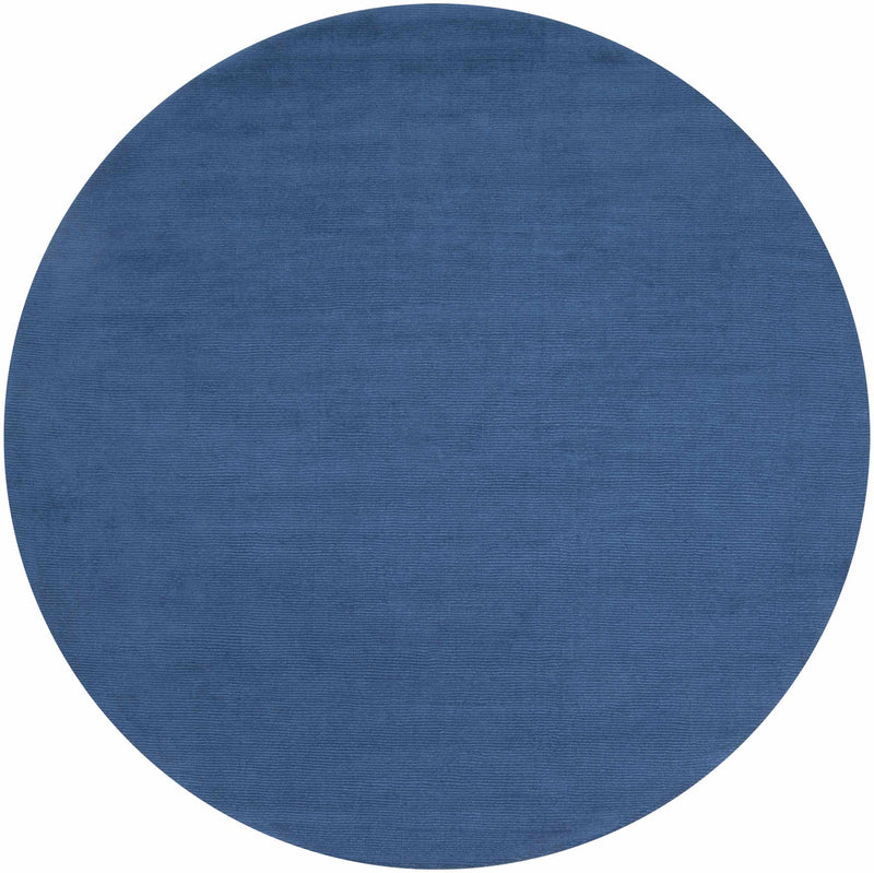 Brockton Solid Blue Wool Rug
