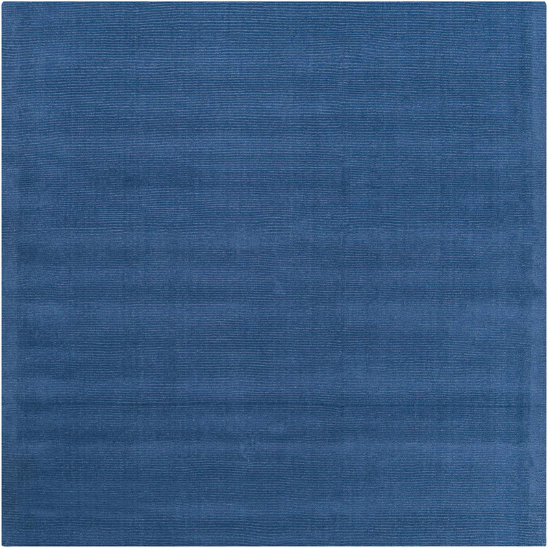 Brockton Solid Blue Wool Rug