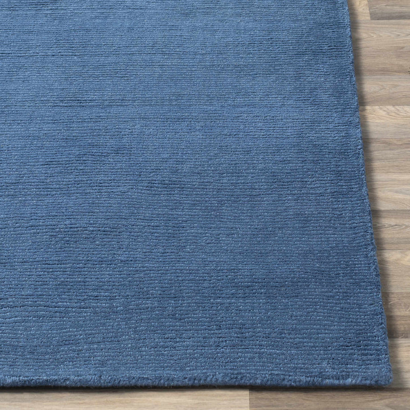 Brockton Solid Blue Wool Rug