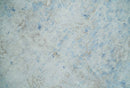 Fine 10x13 Ivory and blue Modern Abstract Hand Knotted Blended Wool and Art silk Area Rug