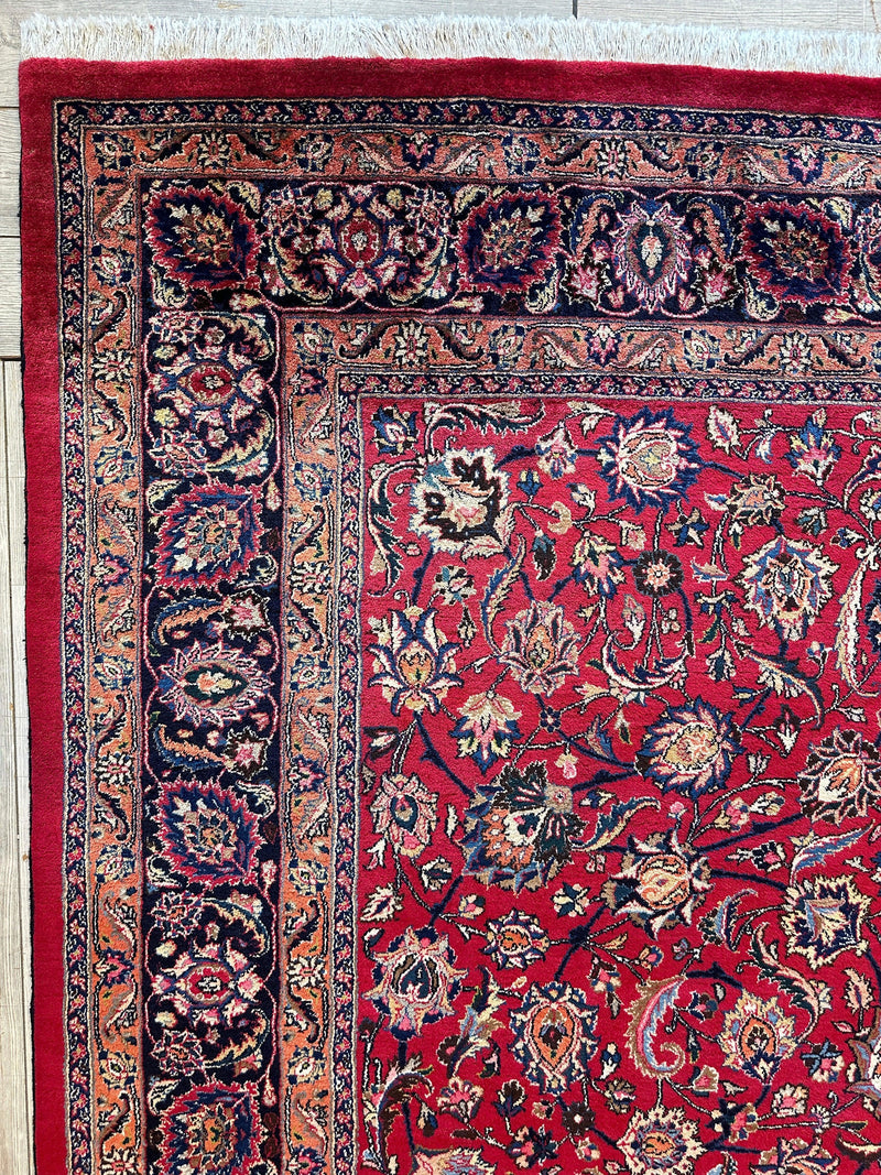 Fine Allover Persian Mashhad Rug 8’2”x11’6”