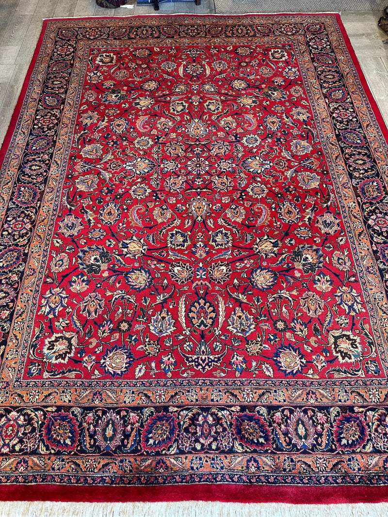 Fine Allover Persian Mashhad Rug 8’2”x11’6”