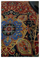 Fine Black, Brown and Rust 8x10 Traditional Hand Knotted wool Area Rug by The Rug Decor