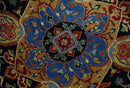 Fine Black, Brown and Rust 8x10 Traditional Hand Knotted wool Area Rug by The Rug Decor