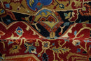 Fine Black, Brown and Rust 8x10 Traditional Hand Knotted wool Area Rug by The Rug Decor