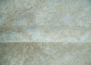 Fine Hand Knotted 8x10 Beige and Ivory Transitional Wool and Bamboo Silk Area Rug by The Rug Decor