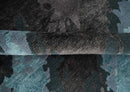 Fine Hand knotted And Carved Brown and Aqua Abstract Bamboo Silk 8x10 Area Rug by The Rug Decor