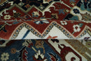 Fine Hand Knotted Brown and Ivory 8x10 and 9x12 Traditional Wool Area Rug by The Rug Decor
