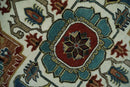 Fine Hand Knotted Brown and Ivory 8x10 and 9x12 Traditional Wool Area Rug by The Rug Decor