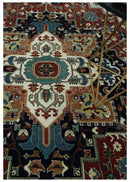 Fine Hand Knotted Brown and Ivory 8x10 and 9x12 Traditional Wool Area Rug by The Rug Decor